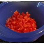 Tomatensalat in progress...